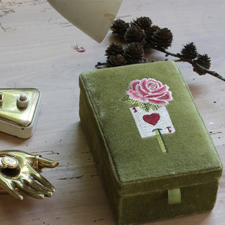 Velvet jewelry box - Card