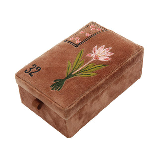 Velvet jewelry box - Flower