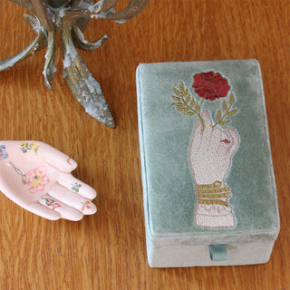 Boîte à bijoux velours - Main