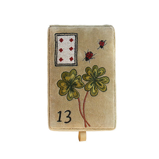 Velvet jewelry box - Clovers