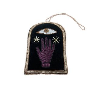 Embroidered Hanging - Hand Eye Frame