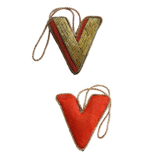 Alphabet hanging decoration: Letter V