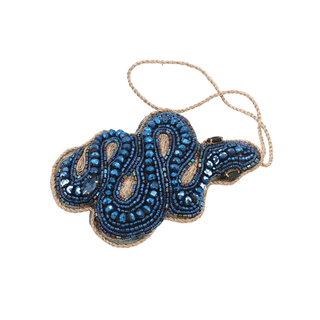 Suspension brodée - Serpent